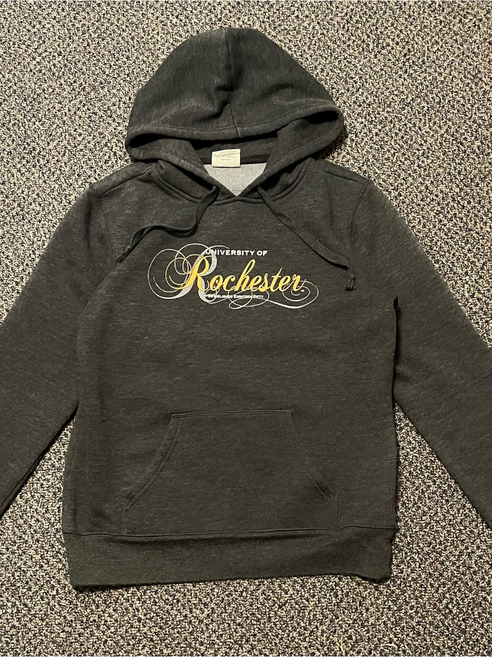 University of Rochester Women's Dark Gray Pullover Hoodie
